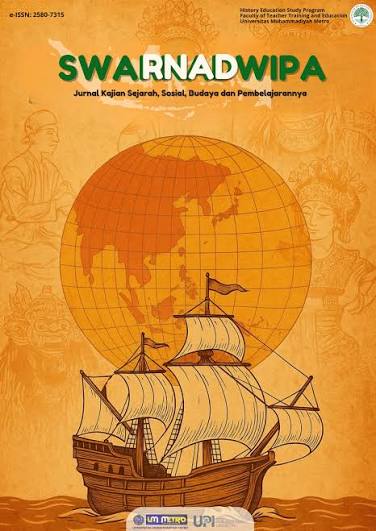  SWARNADWIPA: Jurnal Kajian Sejarah, Sosial, Budaya, dan Pembelajarannya
