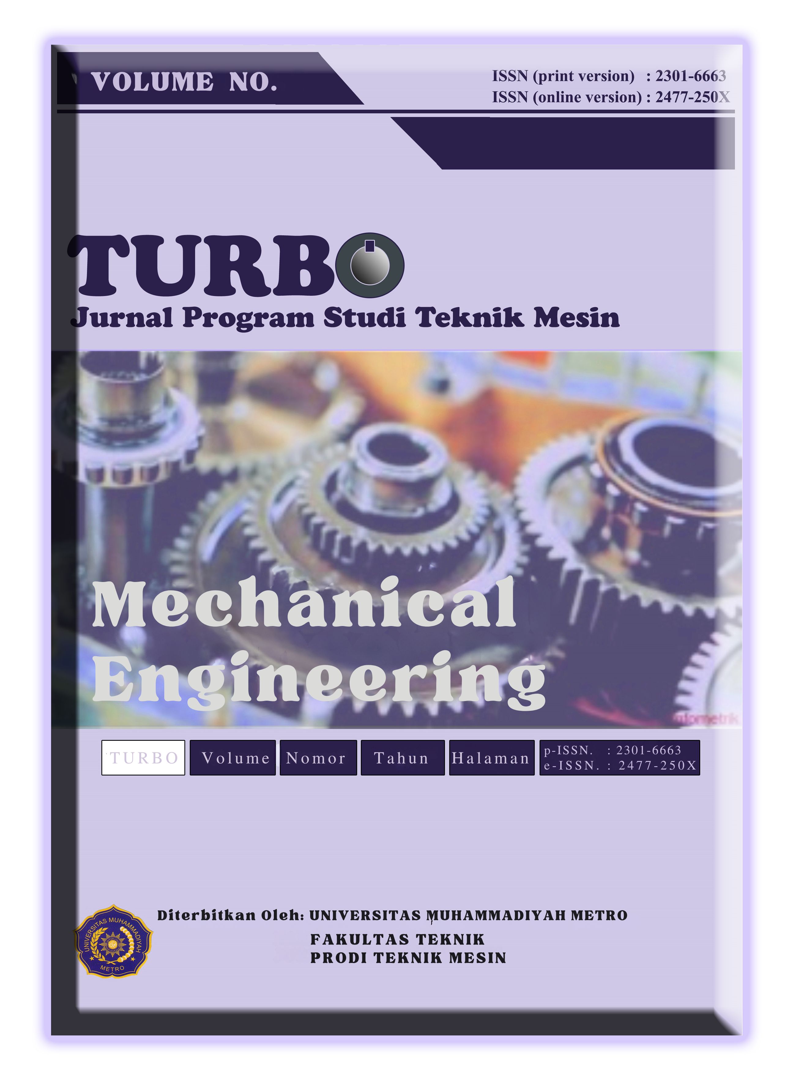  TURBO : Jurnal Program Studi Teknik Mesin